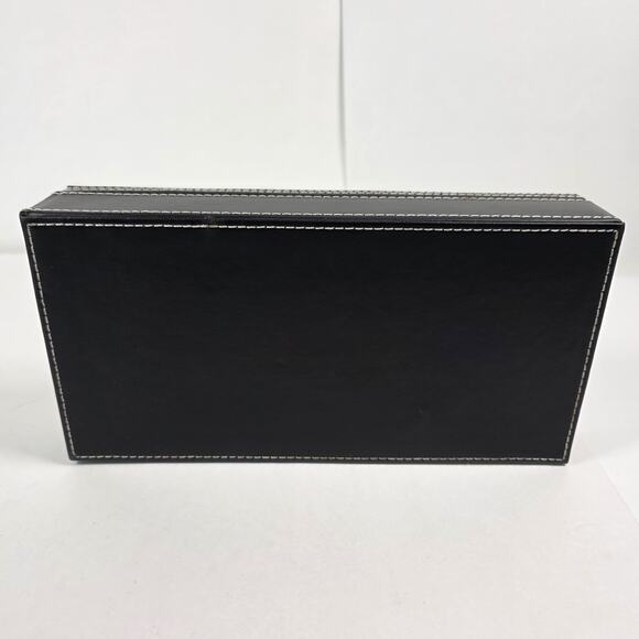 Buck Knives Collectible Felt Lined Presentation Box Only Black Leather - Picture 5 of 10